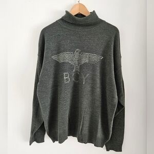 Vintage Boy London Long Sleeve Turtleneck Sweater Extra Large Punk Rock 80s 90s